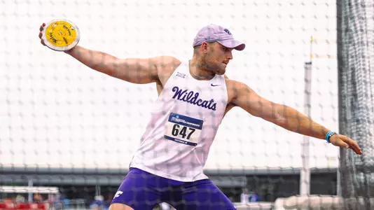 Andrew White during the discus throw at the NCAA West Preliminary in Fayetteville, Ark. at John McDonnell Field on May 22-25