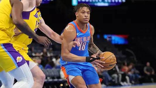 Keyontae Johnson with the Oklahoma City Blue