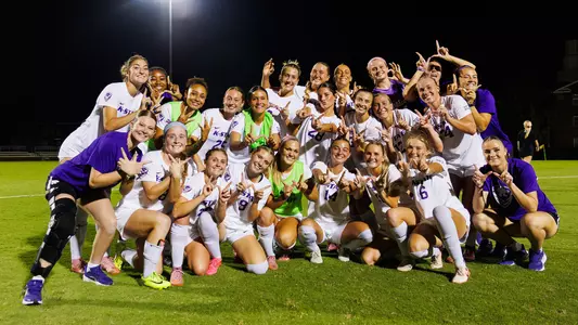 Team win celebration at Oklahoma State