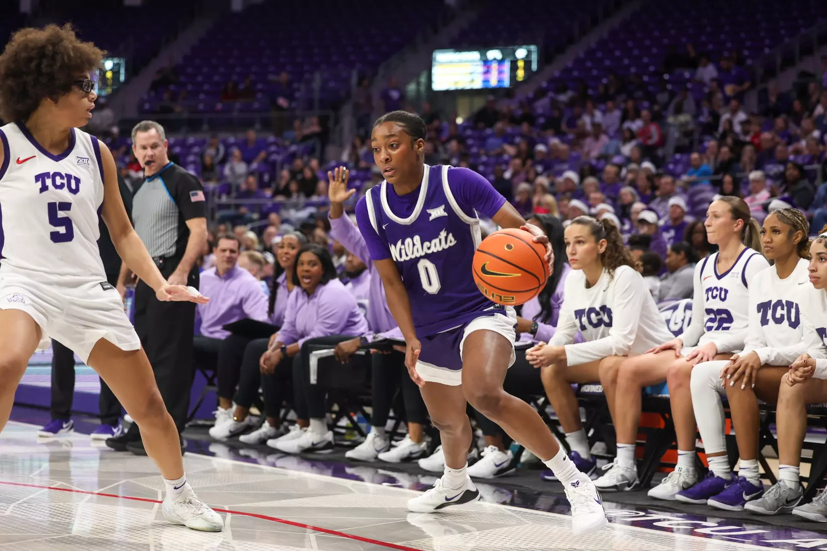 KStateWBB vs #9 TCU, Fort Worth, TX : December 20, 2025, Final: K-State 55, TCU 77