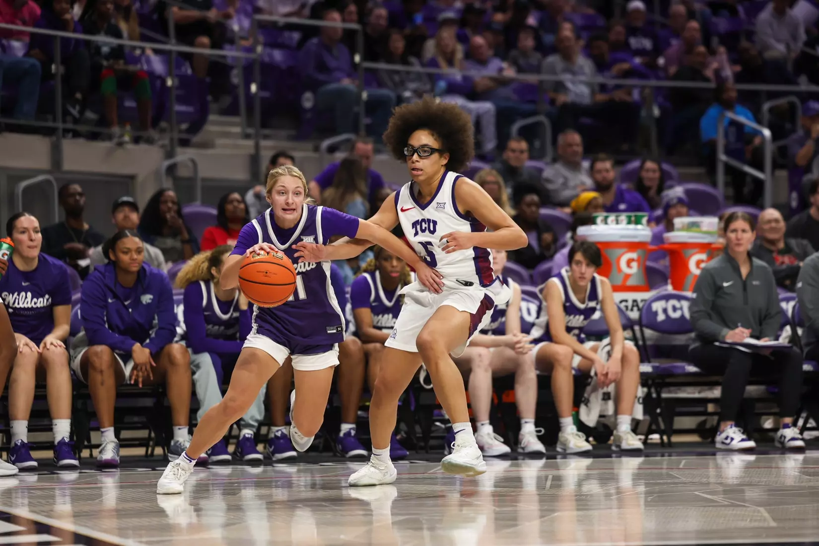 KStateWBB vs #9 TCU, Fort Worth, TX : December 20, 2025, Final: K-State 55, TCU 77
