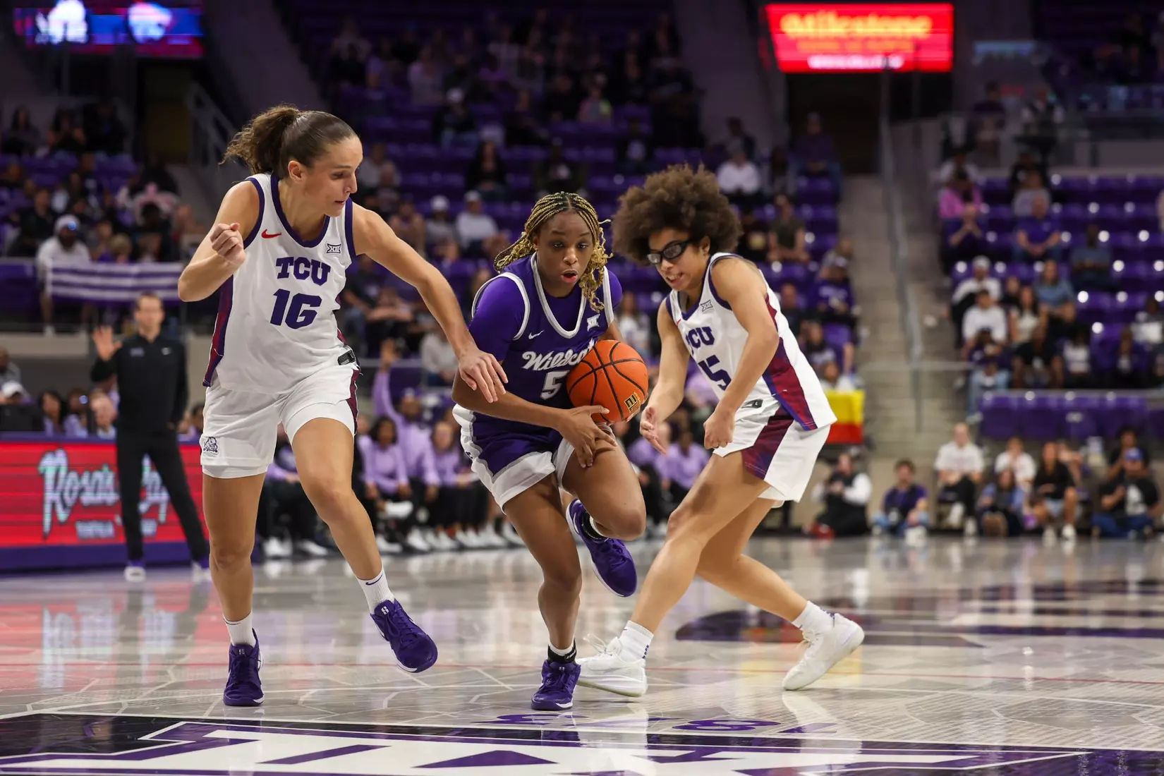 KStateWBB vs #9 TCU, Fort Worth, TX : December 20, 2025, Final: K-State 55, TCU 77