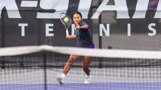 K-State Tennis vs. BYU, April 3, 2025. Final: KSU 4, BYU 3.
(Photo: Will Huster/K-State Sports)