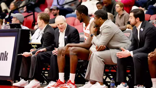 30 JAN 2025: The University of Denver Men’s Basketball team takes on Kansas City at Hamilton Gymnasium in Denver, CO. ©Jamie Schwaberow/Clarkson Creative Photography