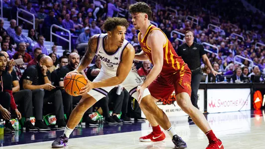 K-State Men's Basketball vs. Iowa State, March 8, 2025. Final: KSU 57, ISU 73.
(Photo: Will Huster/K-State Sports)