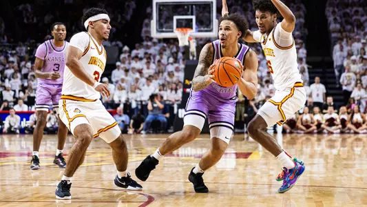 K-State Men's Basketball vs. Iowa State, February 1, 2025. Final: KSU 80, ISU 61.
(Photo: Will Huster/K-State Sports)