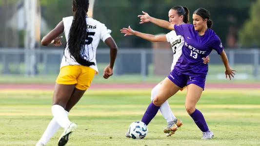 K-State Soccer vs. Missouri, August 6, 2025. Final: KSU 1, UM 1.
(Photo: Will Huster/K-State Sports)