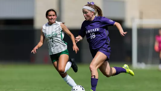 K-State Women's Soccer vs. Portland State, August 17, 2025. Final: KSU 2, PS 0.
(Photo: Austin Van Meter/K-State Sports)