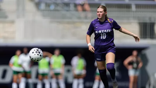 K-State Women's Soccer vs. Portland State, August 17, 2025. Final: KSU 2, PS 0.
(Photo: Austin Van Meter/K-State Sports)