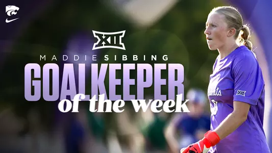 Maddie Sibbing Big 12 Goalkeeper of the Week