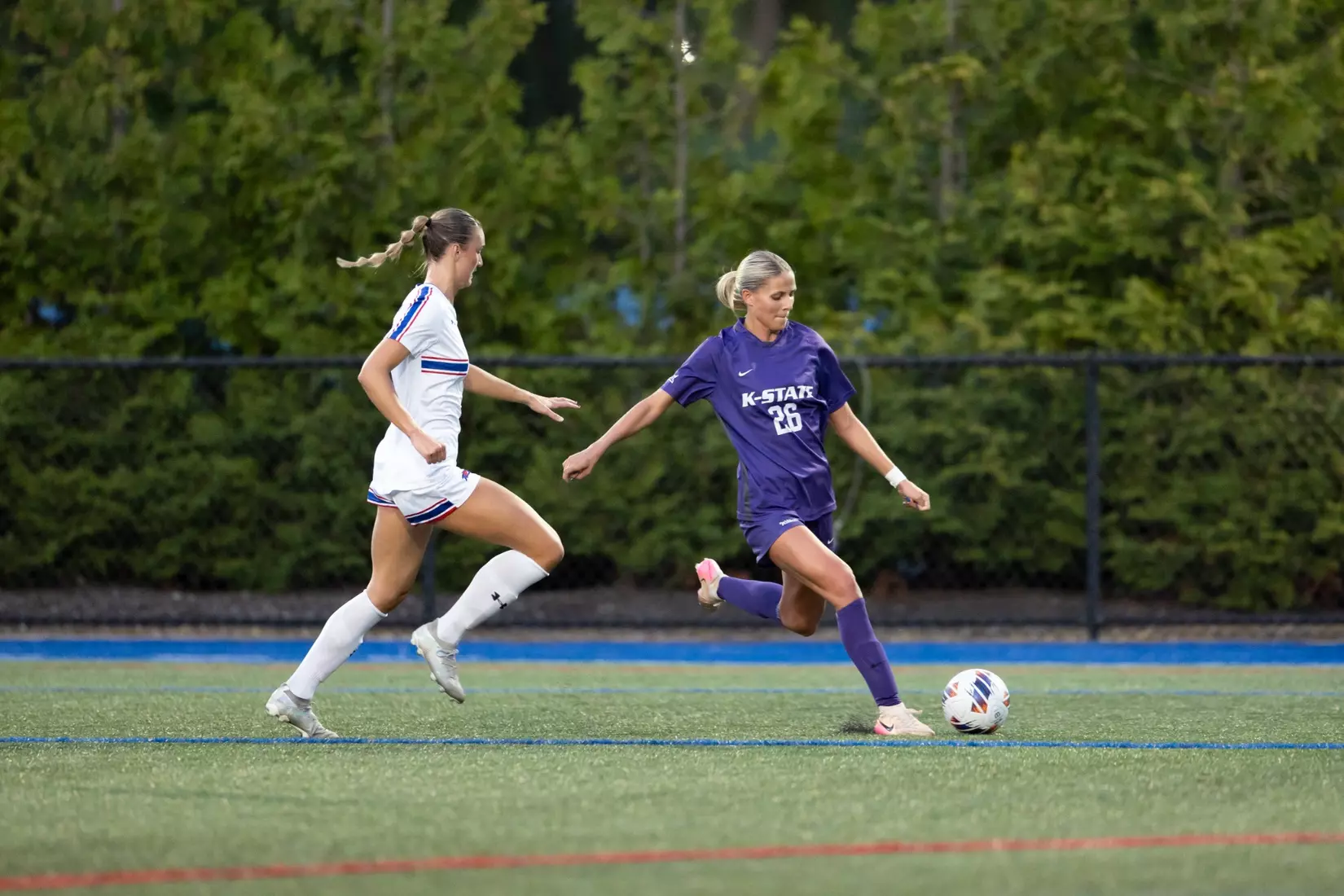 Paige Dickson attempts a shot at UMass Lowell.