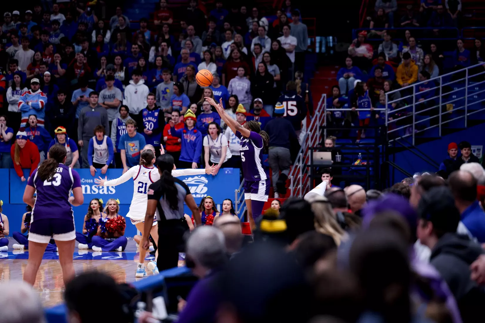 KStateWBB vs KU, Lawrence KS, Final: K-State 61, KU 83