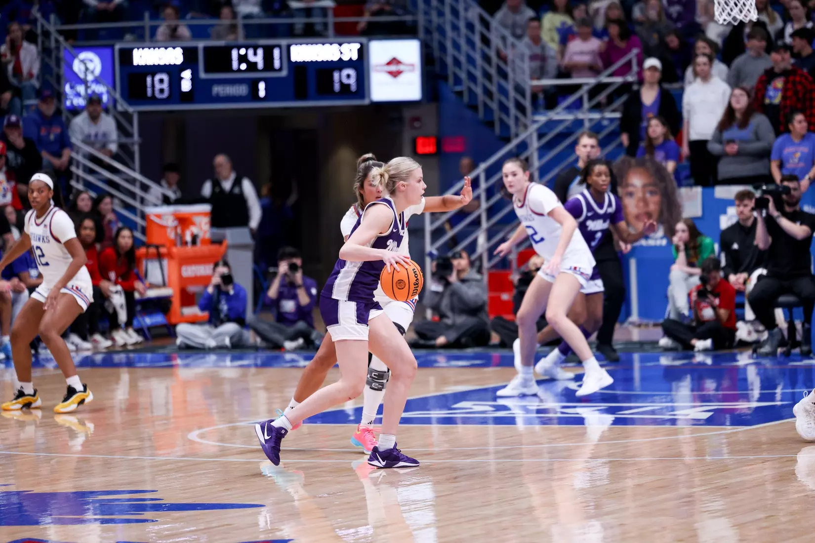 KStateWBB vs KU, Lawrence KS, Final: K-State 61, KU 83
