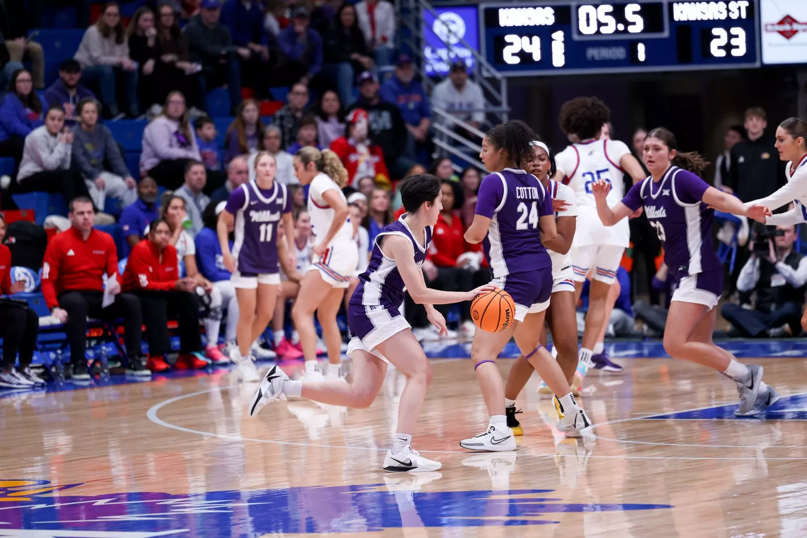 KStateWBB vs KU, Lawrence KS, Final: K-State 61, KU 83