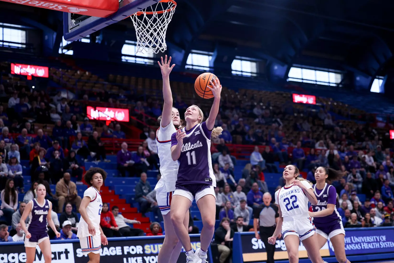 KStateWBB vs KU, Lawrence KS, Final: K-State 61, KU 83