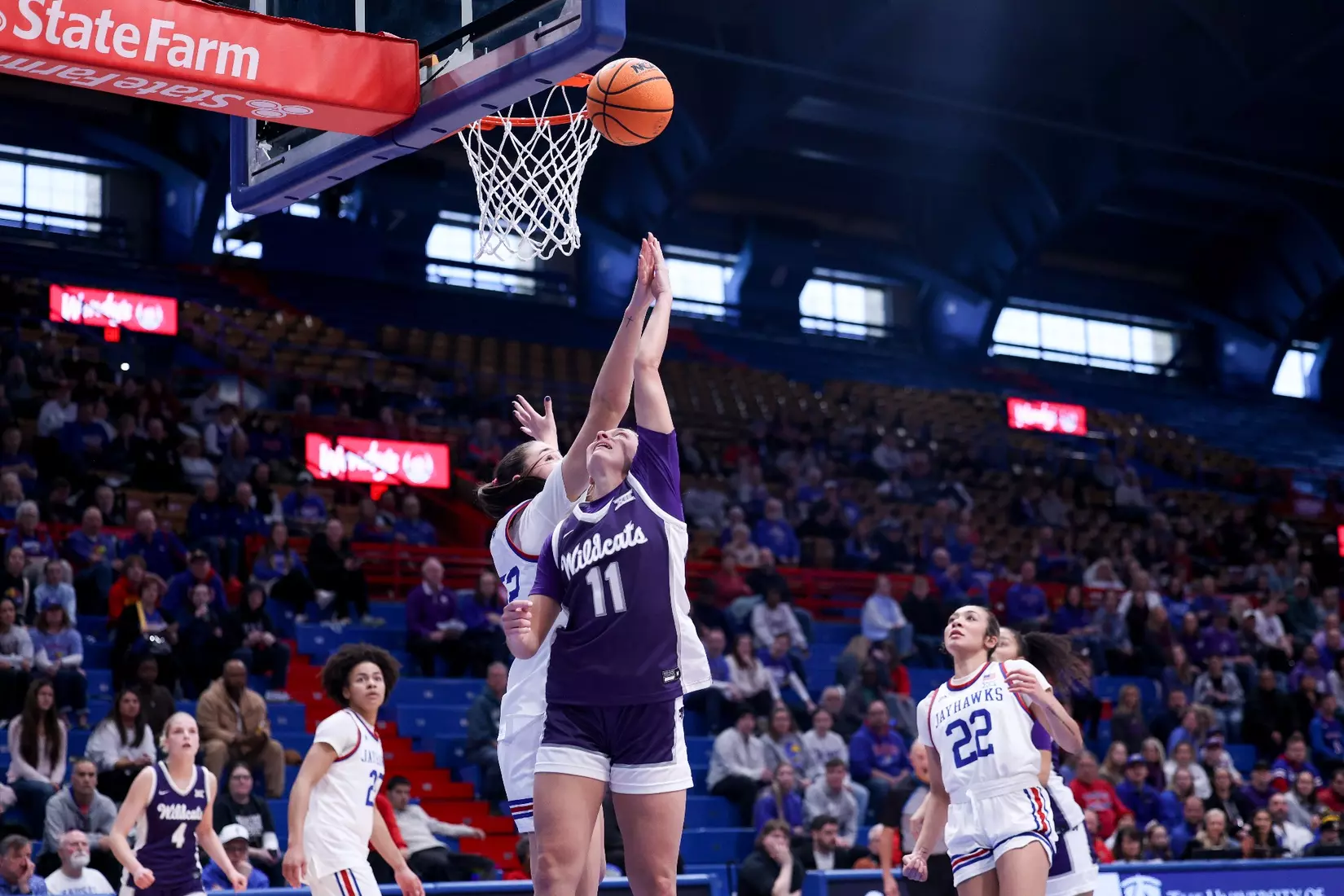 KStateWBB vs KU, Lawrence KS, Final: K-State 61, KU 83