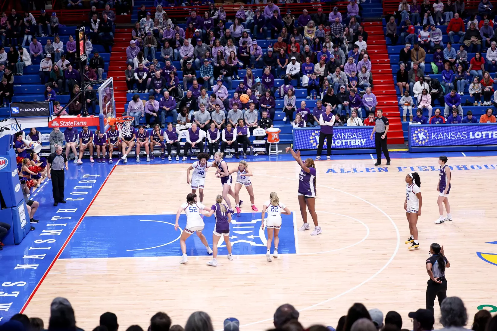 KStateWBB vs KU, Lawrence KS, Final: K-State 61, KU 83