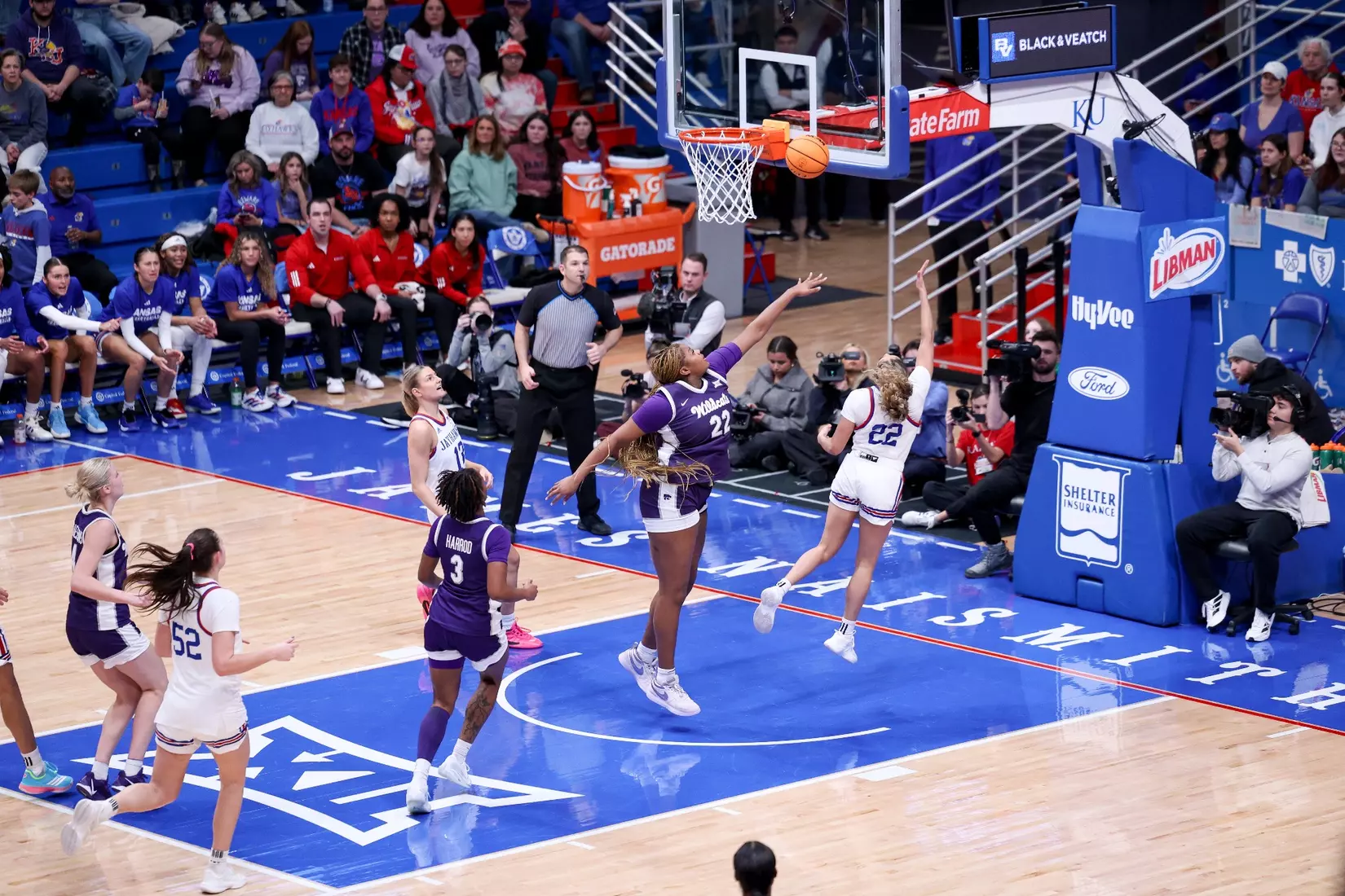 KStateWBB vs KU, Lawrence KS, Final: K-State 61, KU 83