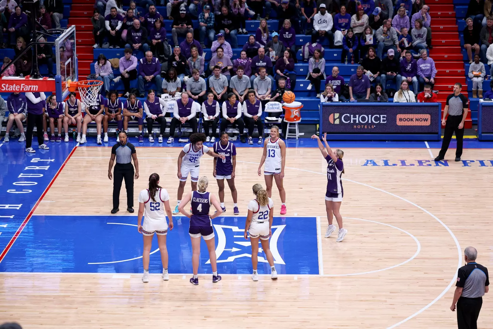 KStateWBB vs KU, Lawrence KS, Final: K-State 61, KU 83