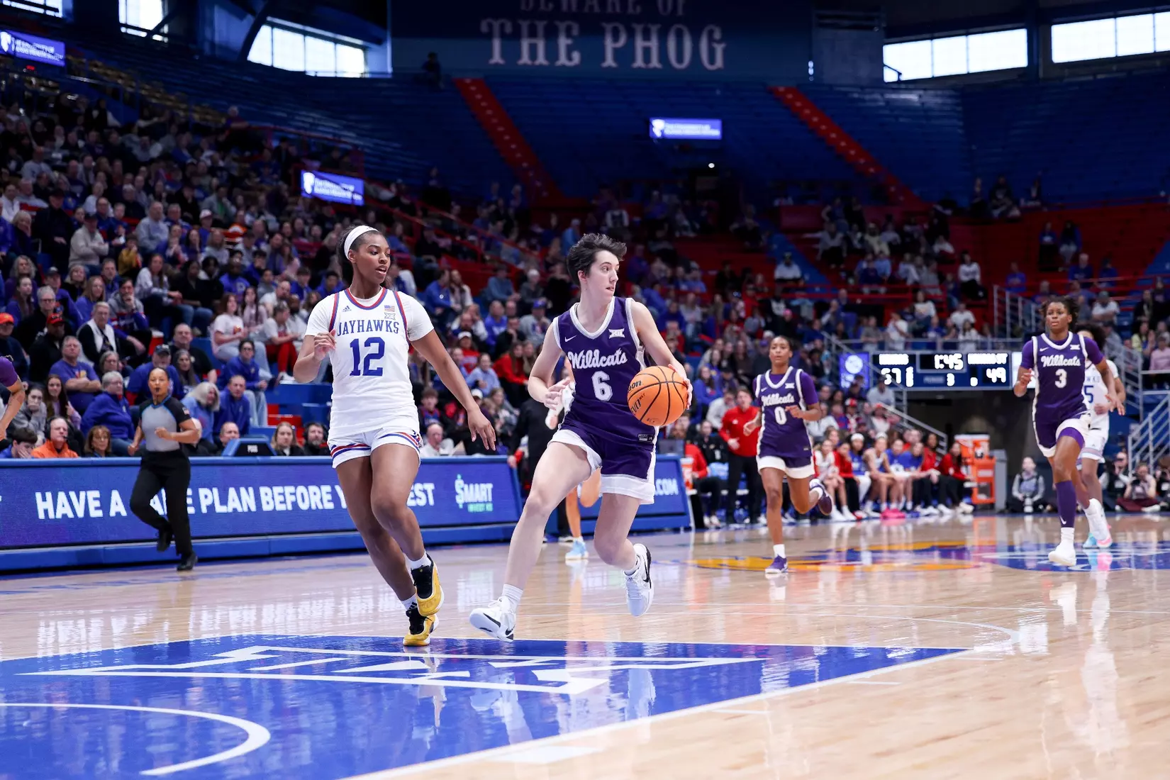 KStateWBB vs KU, Lawrence KS, Final: K-State 61, KU 83