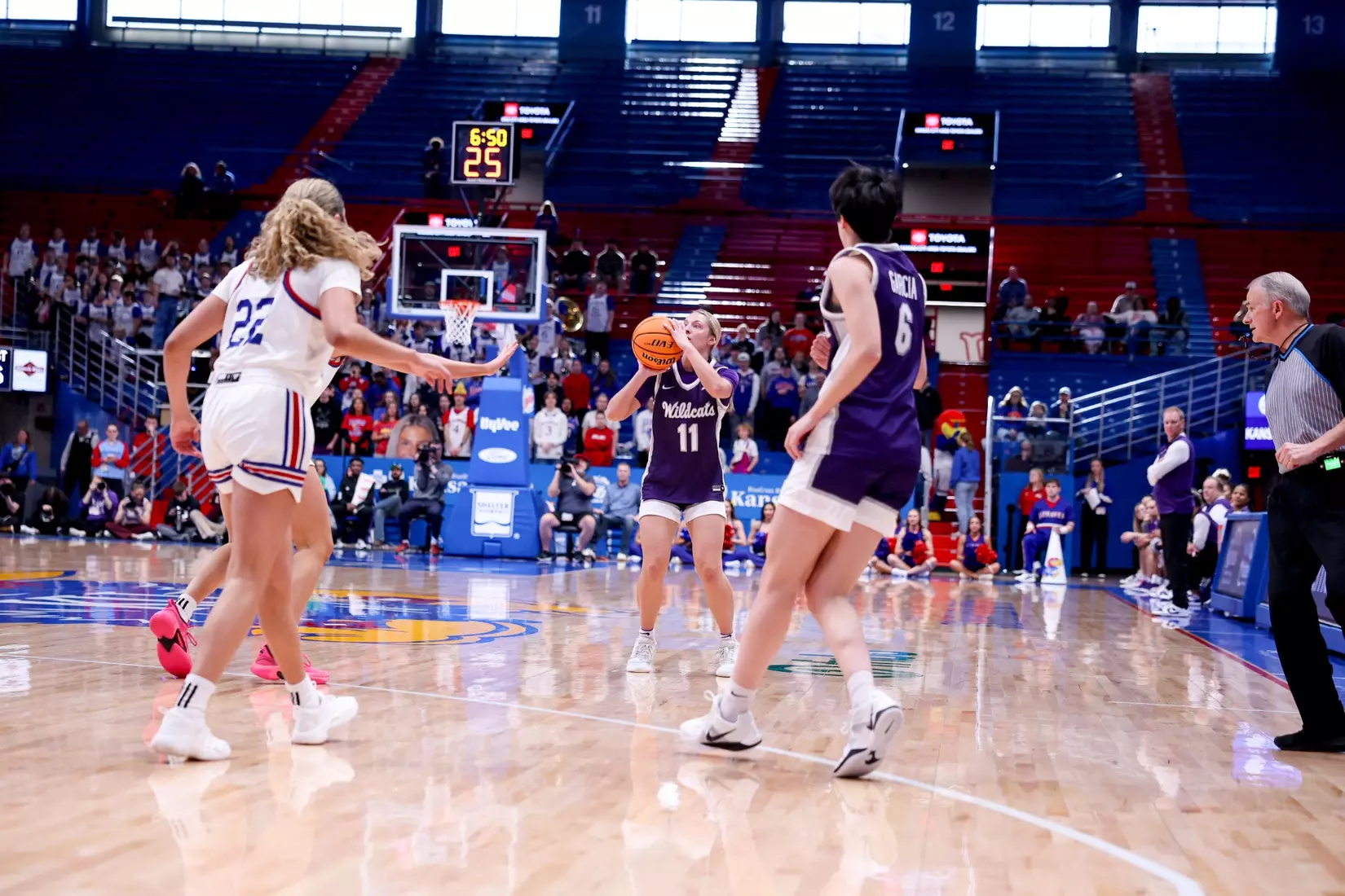 KStateWBB vs KU, Lawrence KS, Final: K-State 61, KU 83