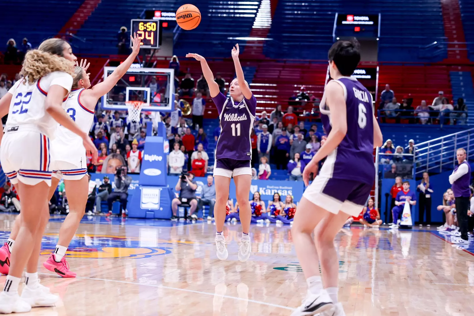 KStateWBB vs KU, Lawrence KS, Final: K-State 61, KU 83