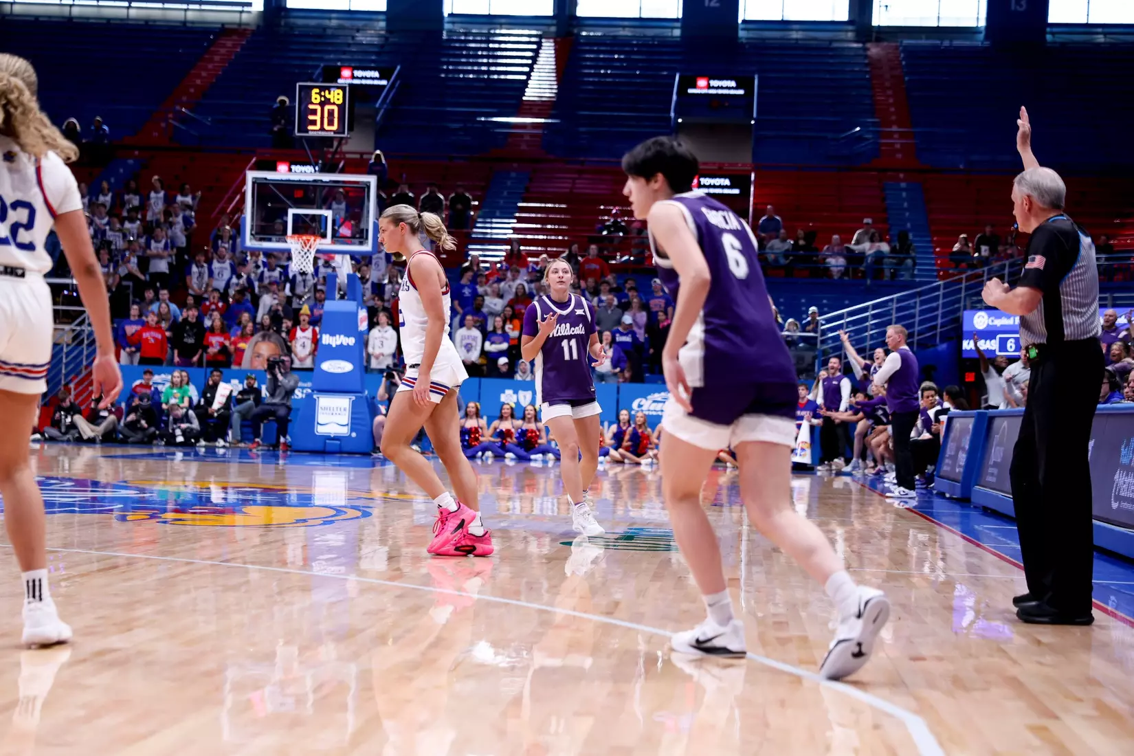 KStateWBB vs KU, Lawrence KS, Final: K-State 61, KU 83