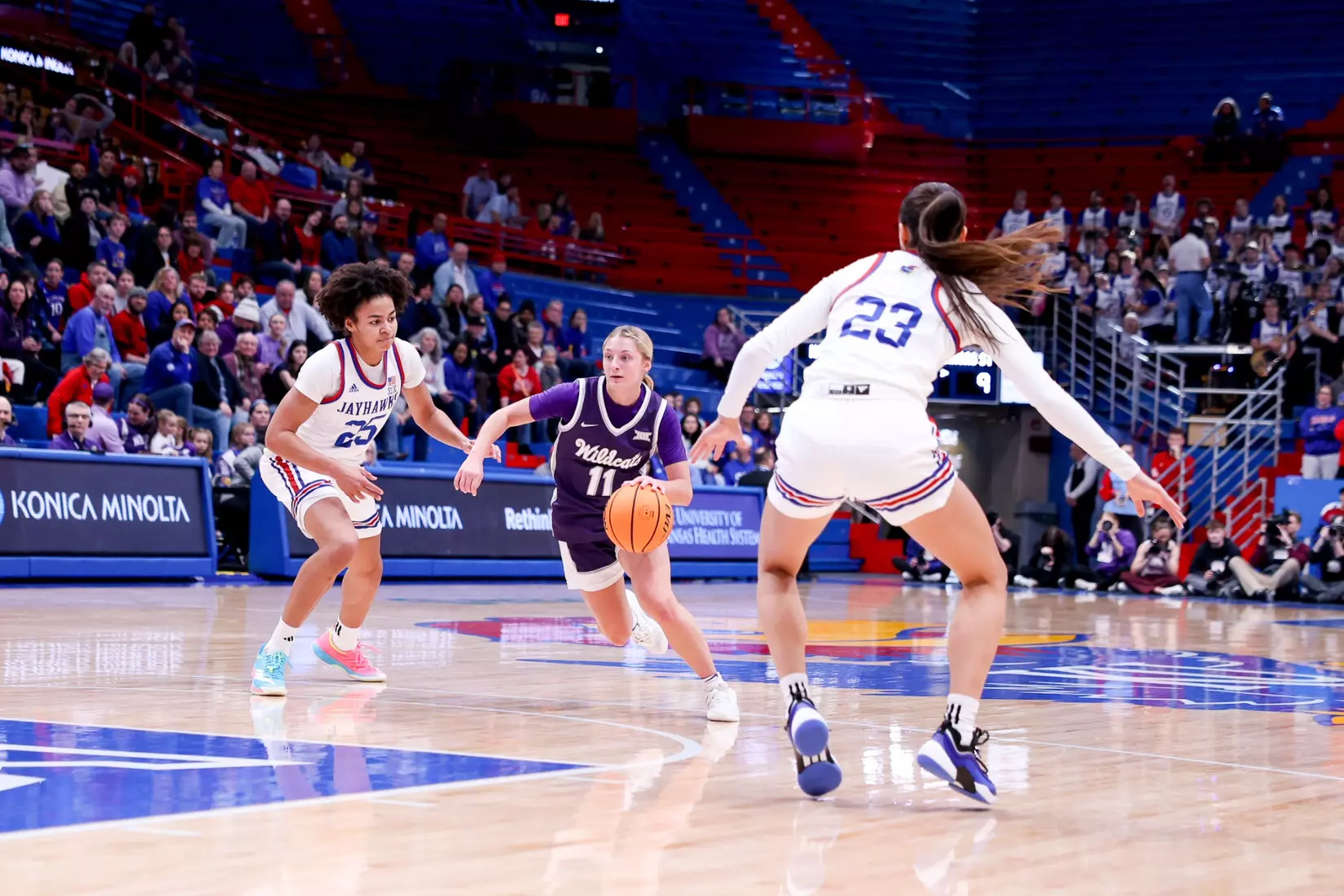 KStateWBB vs KU, Lawrence KS, Final: K-State 61, KU 83