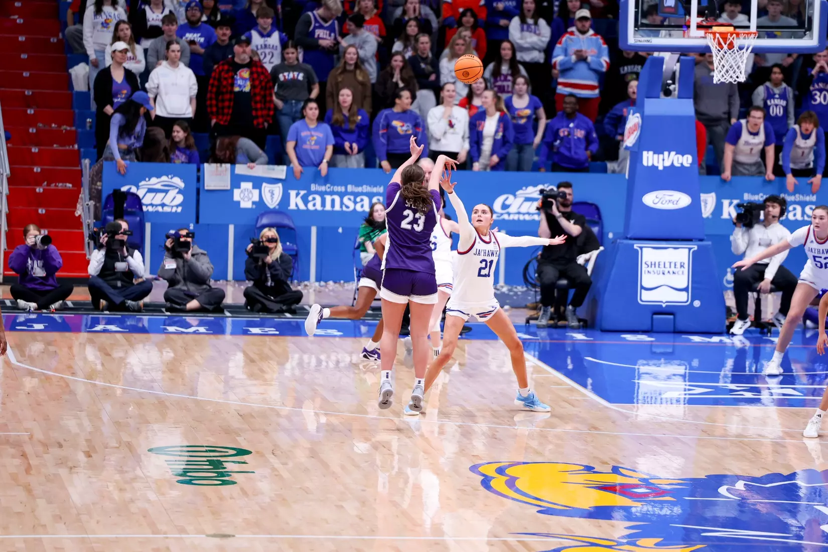 KStateWBB vs KU, Lawrence KS, Final: K-State 61, KU 83