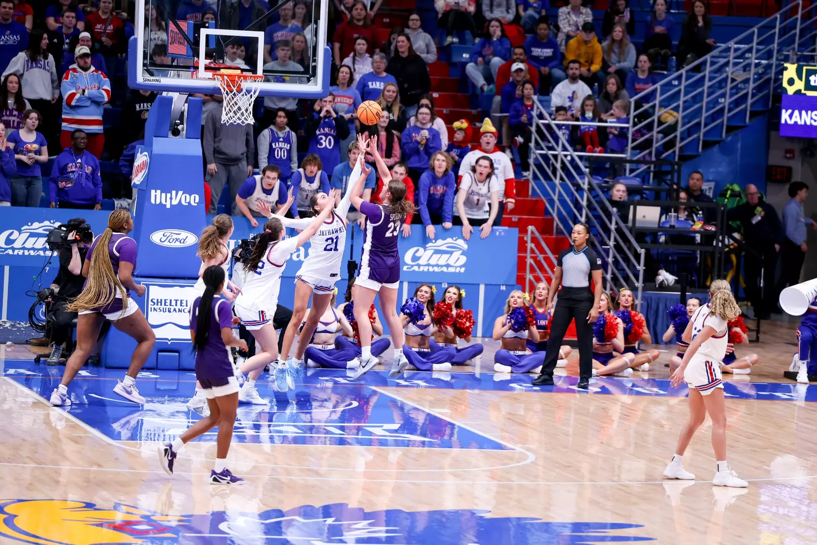 KStateWBB vs KU, Lawrence KS, Final: K-State 61, KU 83