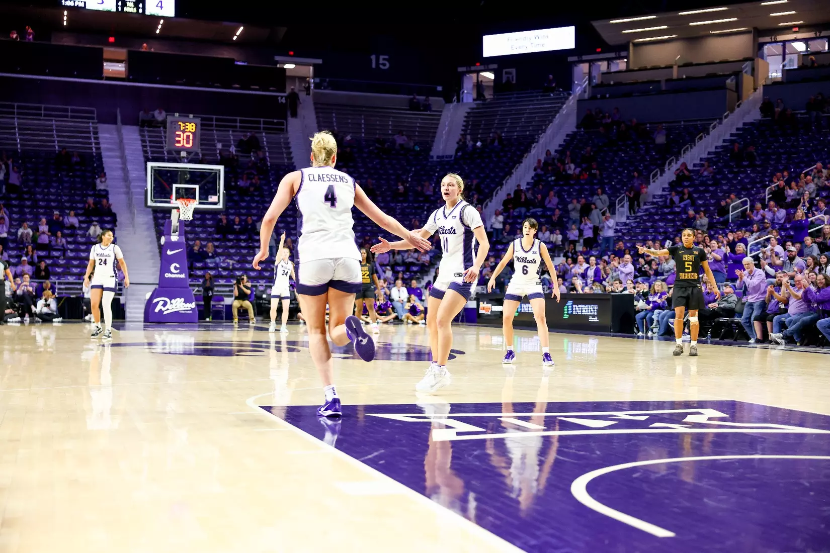 KStateWBB vs West Virginia, January 4th, Manhattan, KS, Final: K-State: 58, WVU: 60