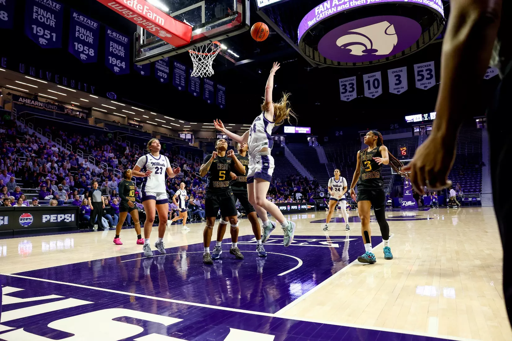 KStateWBB vs West Virginia, January 4th, Manhattan, KS, Final: K-State: 58, WVU: 60