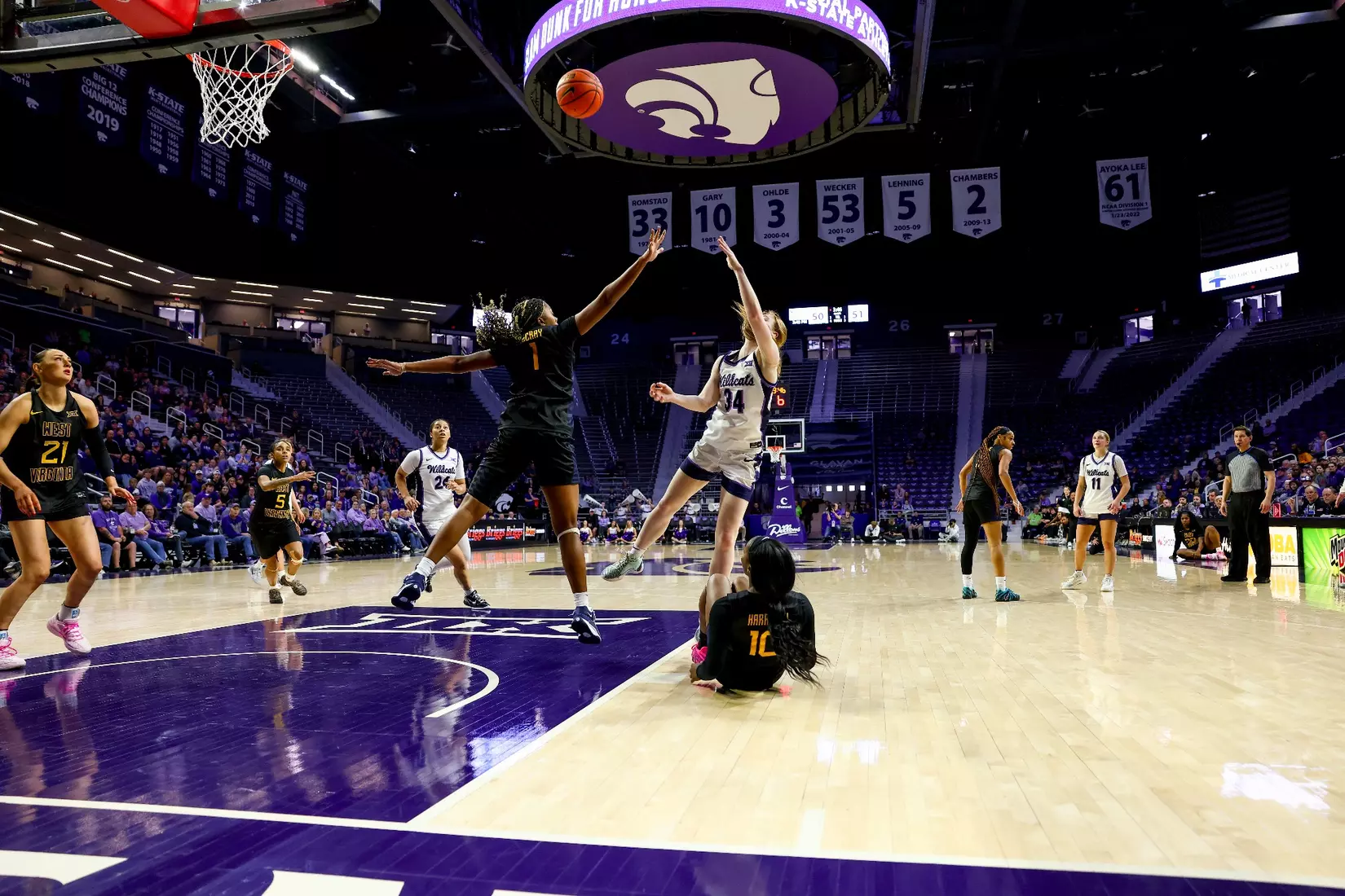 KStateWBB vs West Virginia, January 4th, Manhattan, KS, Final: K-State: 58, WVU: 60