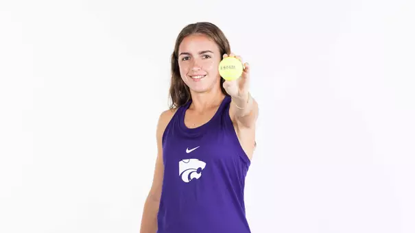 K-State Tennis vs. White Backdrop, {mmn} 9, 2026. .
(Photo: Cassidy Friend/K-State Sports)