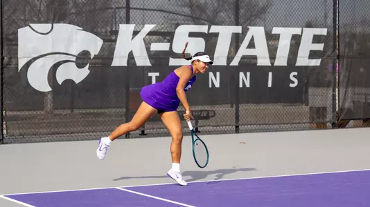 K-State Tennis vs. Baylor University , March 20, 2026. Final: KSU 2, BU 4.
(Photo: Mindy Wells/K-State Sports)