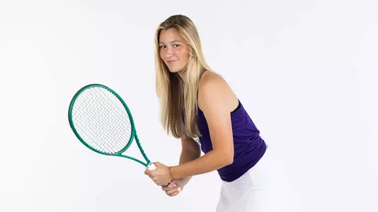 K-State Tennis vs. White Backdrop, {mmn} 9, 2026. .
(Photo: Cassidy Friend/K-State Sports)