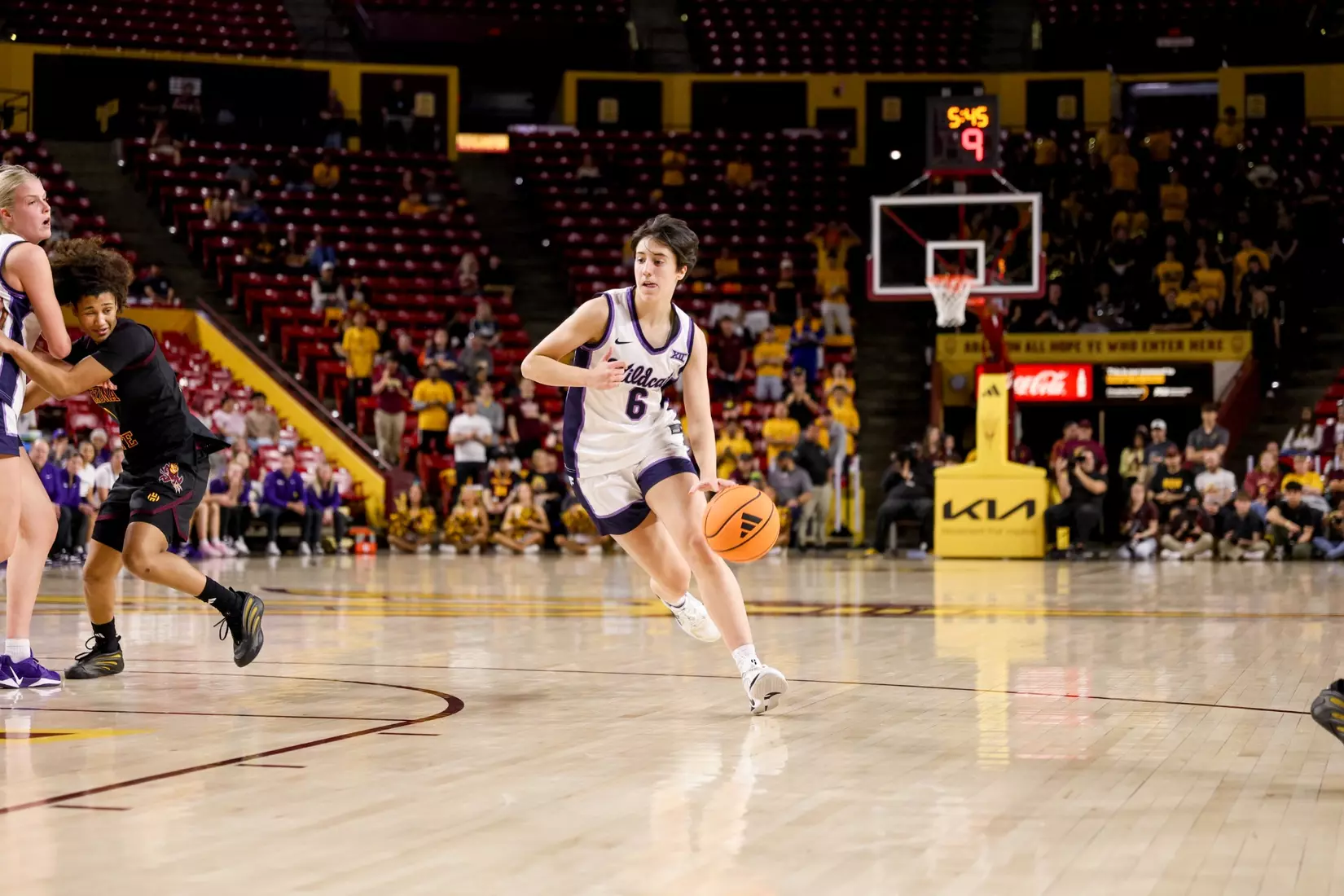 K-State Women's Basketball Arizona State University, February 1, 2026. Final: KSU 74, ASU 67.
(Photo: Gabriella Whisler/K-State Sports)