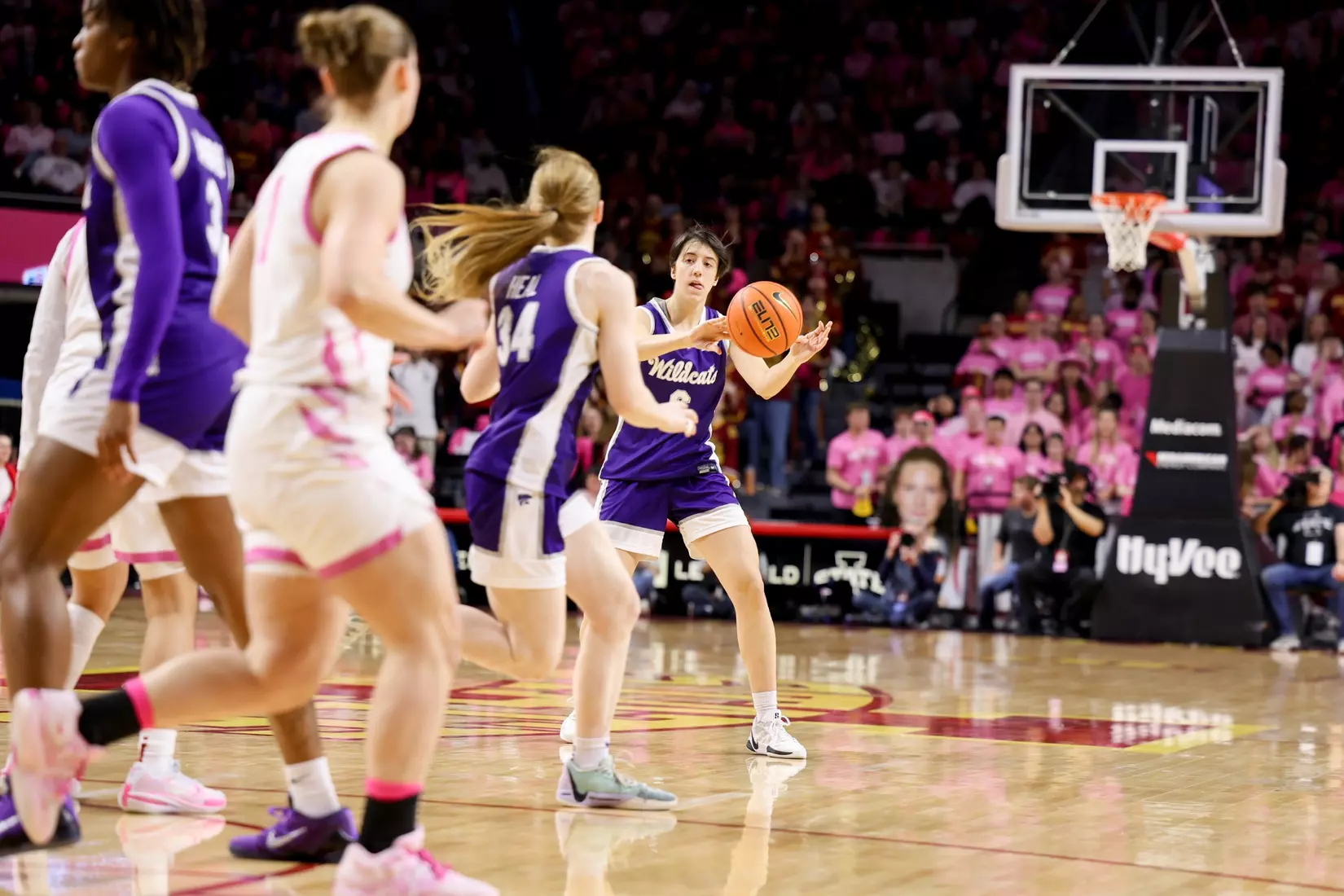 K-State Women's Basketball vs Iowa State - February 15, 2026 - Ames, IA - Hilton Coliseum - Final Score: K-State 72, Iowa State 76