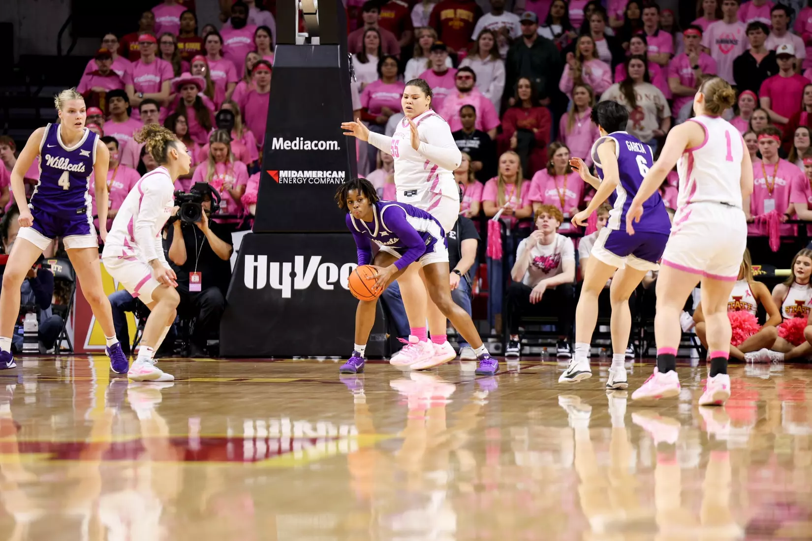 K-State Women's Basketball vs Iowa State - February 15, 2026 - Ames, IA - Hilton Coliseum - Final Score: K-State 72, Iowa State 76