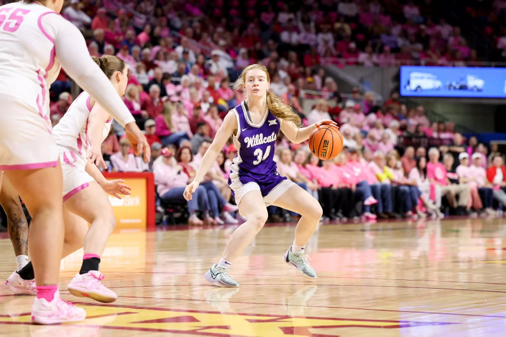 K-State Women's Basketball vs Iowa State - February 15, 2026 - Ames, IA - Hilton Coliseum - Final Score: K-State 72, Iowa State 76