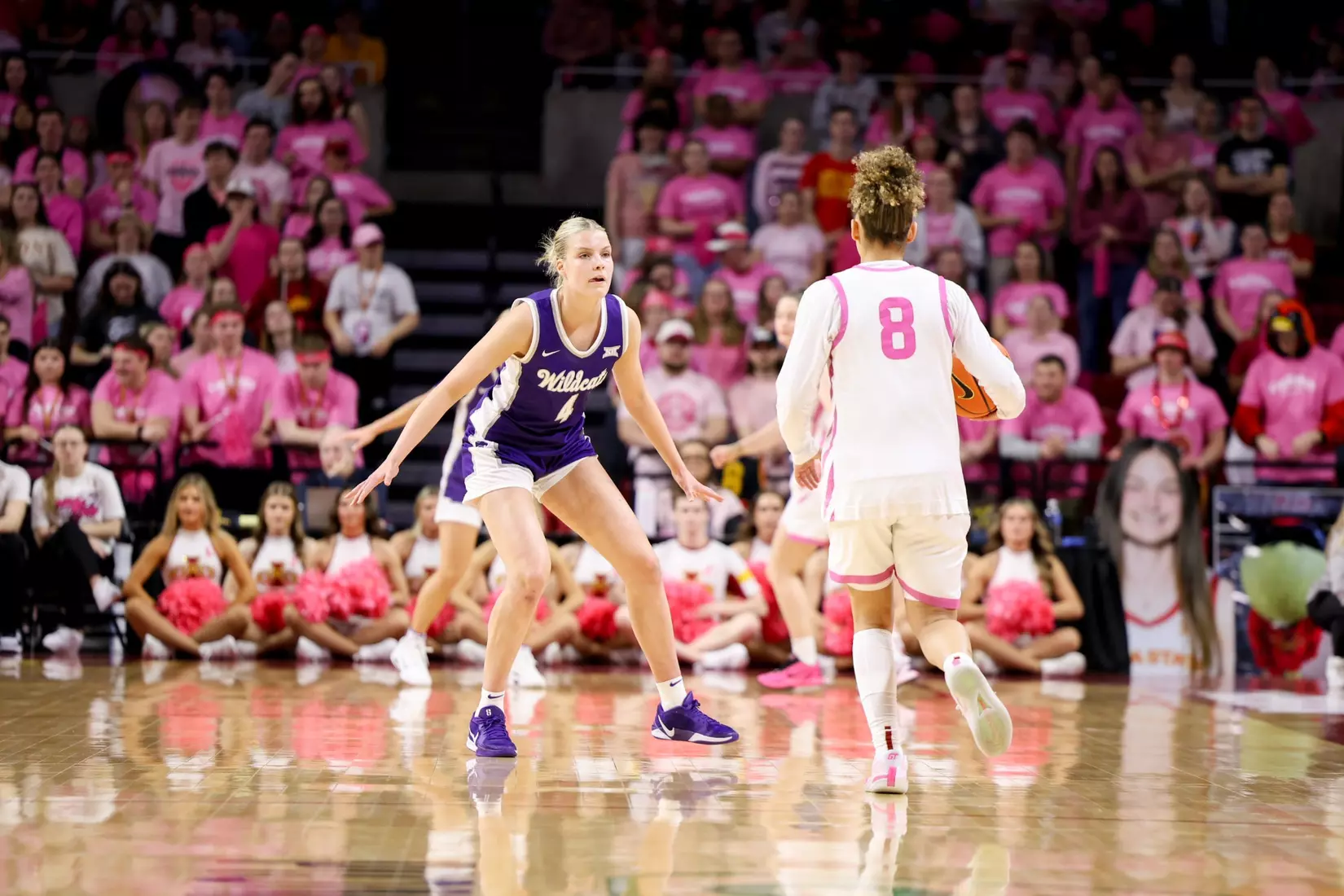 K-State Women's Basketball vs Iowa State - February 15, 2026 - Ames, IA - Hilton Coliseum - Final Score: K-State 72, Iowa State 76