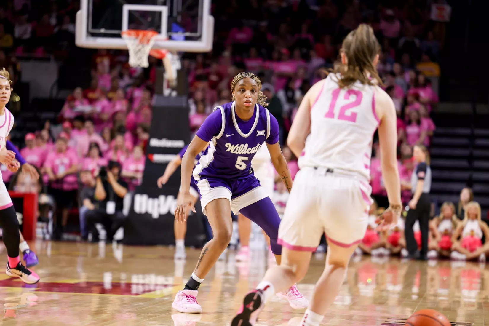 K-State Women's Basketball vs Iowa State - February 15, 2026 - Ames, IA - Hilton Coliseum - Final Score: K-State 72, Iowa State 76
