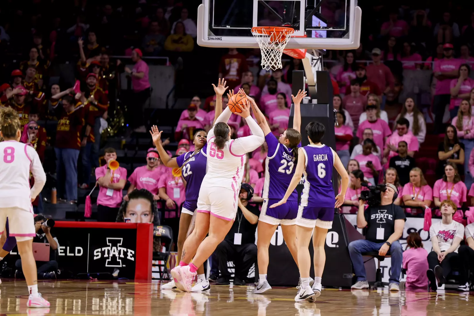 K-State Women's Basketball vs Iowa State - February 15, 2026 - Ames, IA - Hilton Coliseum - Final Score: K-State 72, Iowa State 76