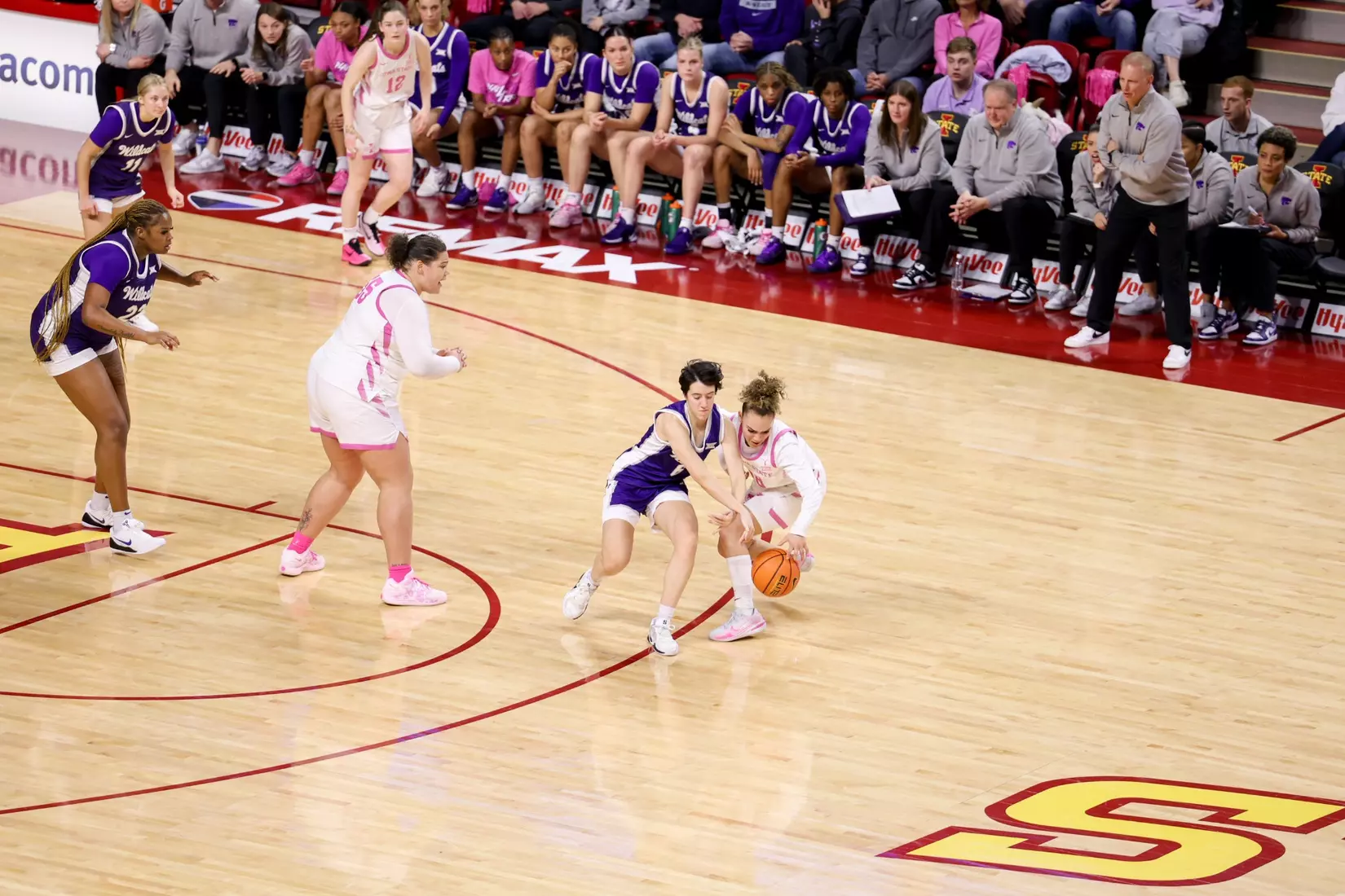 K-State Women's Basketball vs Iowa State - February 15, 2026 - Ames, IA - Hilton Coliseum - Final Score: K-State 72, Iowa State 76