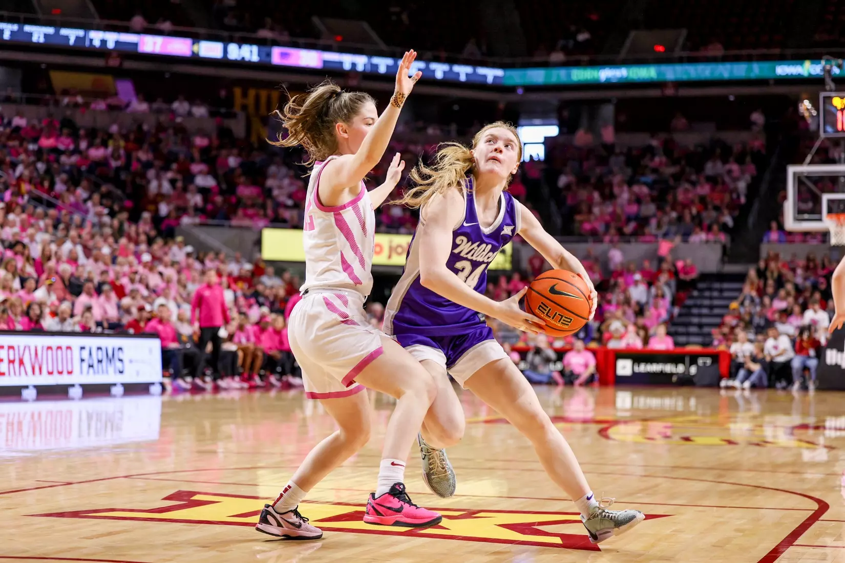 K-State Women's Basketball vs Iowa State - February 15, 2026 - Ames, IA - Hilton Coliseum - Final Score: K-State 72, Iowa State 76