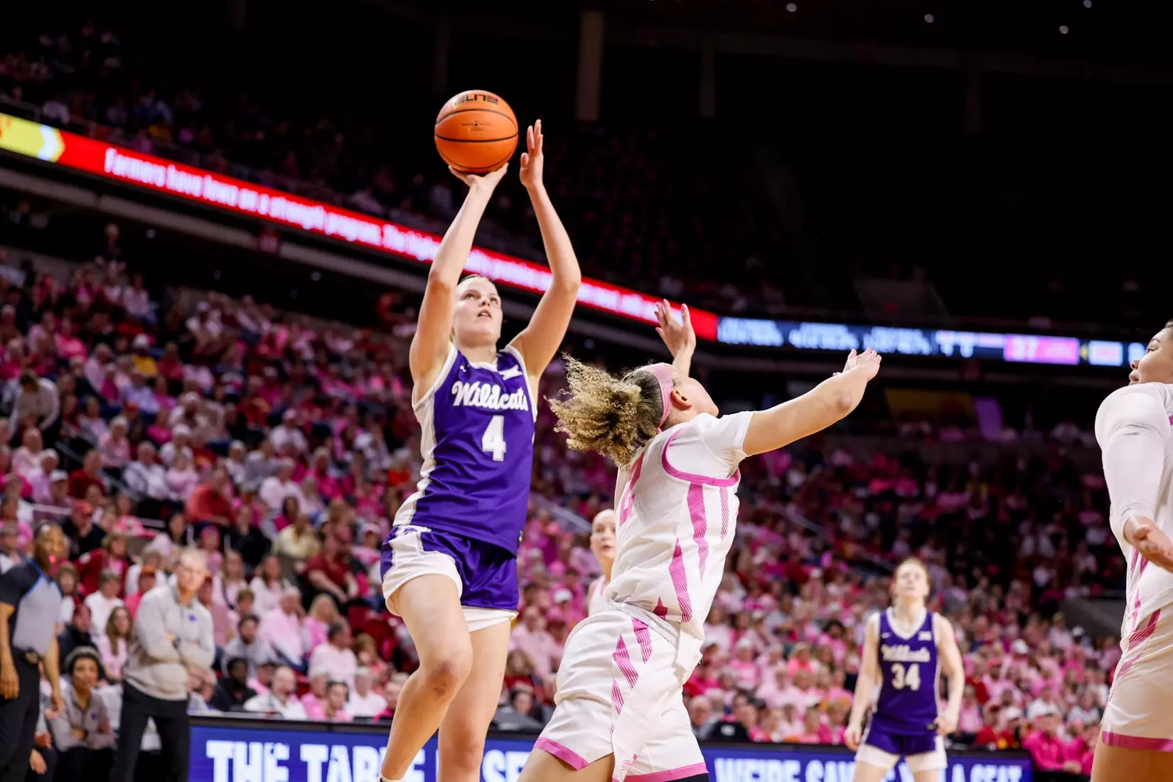 K-State Women's Basketball vs Iowa State - February 15, 2026 - Ames, IA - Hilton Coliseum - Final Score: K-State 72, Iowa State 76