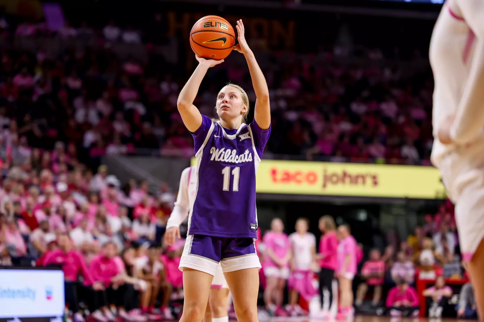 K-State Women's Basketball vs Iowa State - February 15, 2026 - Ames, IA - Hilton Coliseum - Final Score: K-State 72, Iowa State 76