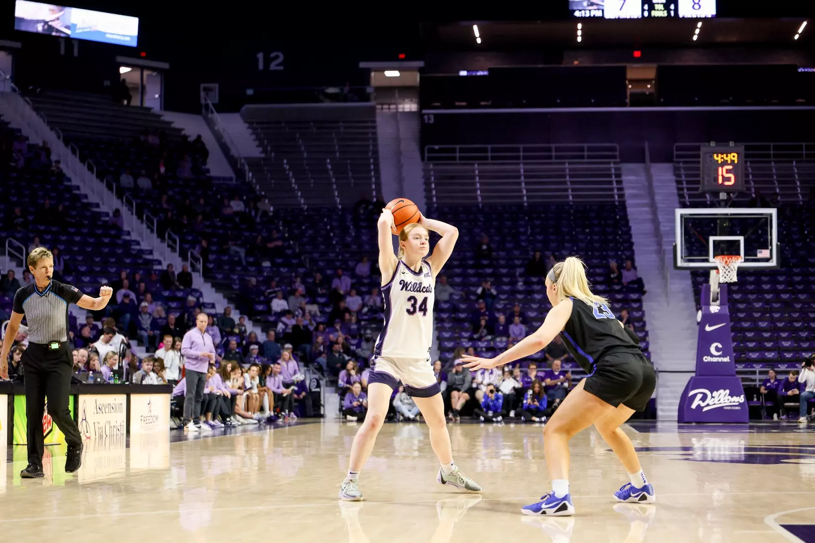 K-State National Girls and Women in Sports Day, February 7, 2026.
Final: K-State 77, BYU 52