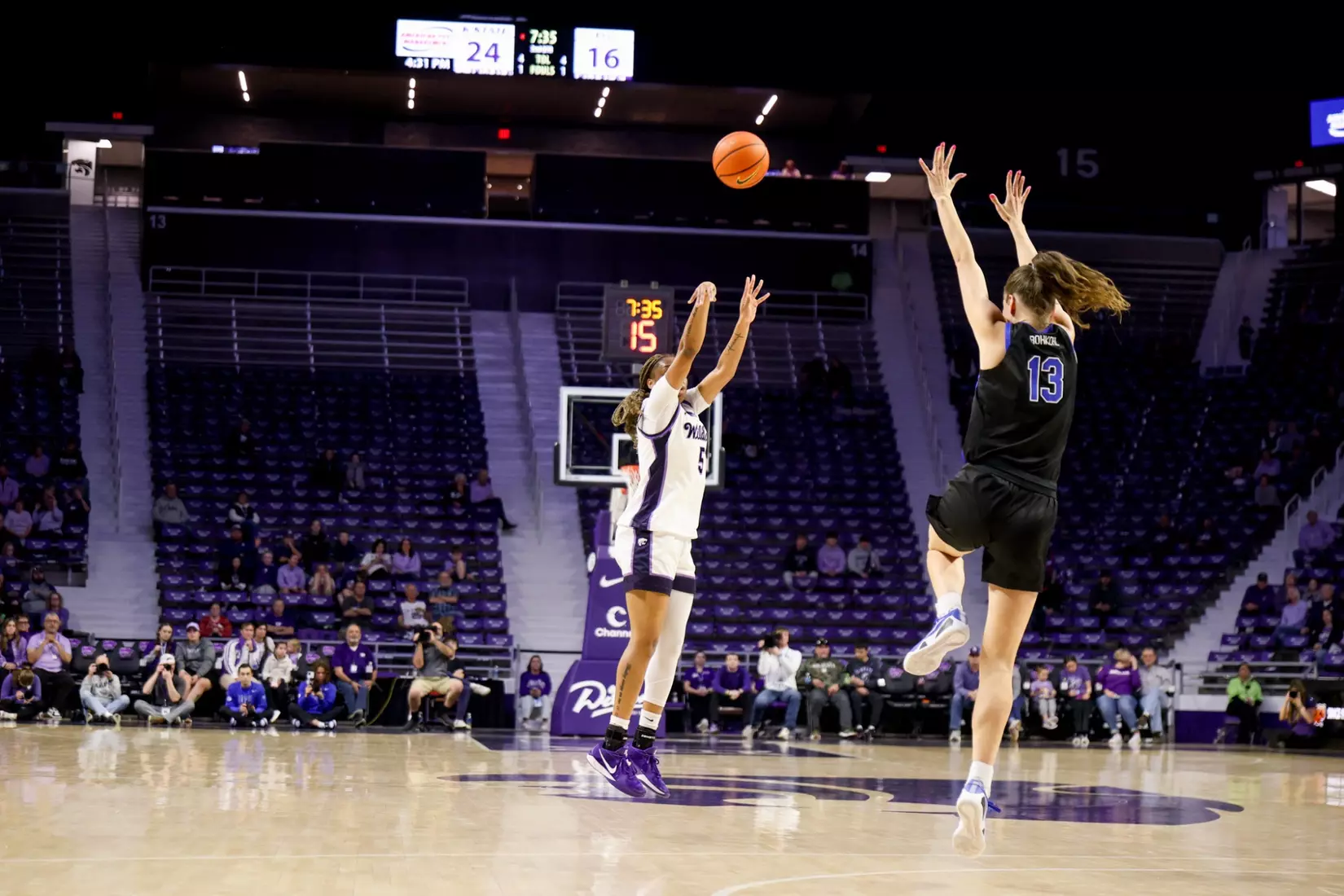 K-State National Girls and Women in Sports Day, February 7, 2026.
Final: K-State 77, BYU 52