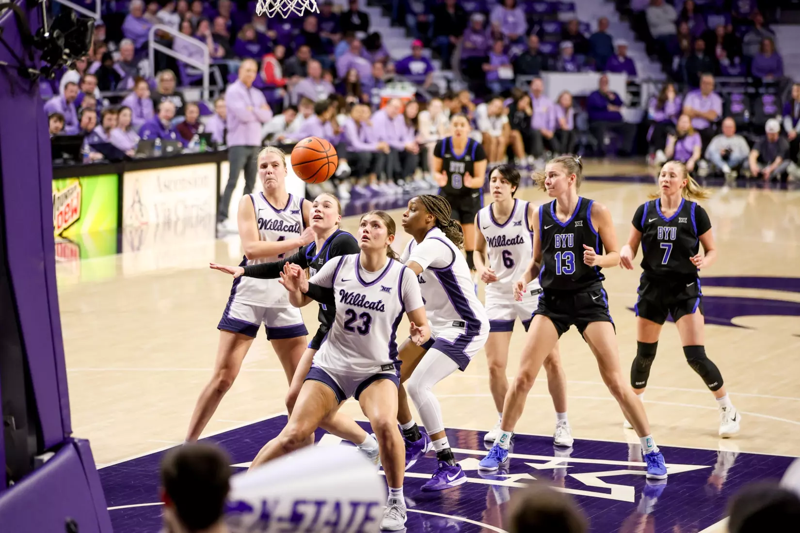 K-State National Girls and Women in Sports Day, February 7, 2026.
Final: K-State 77, BYU 52